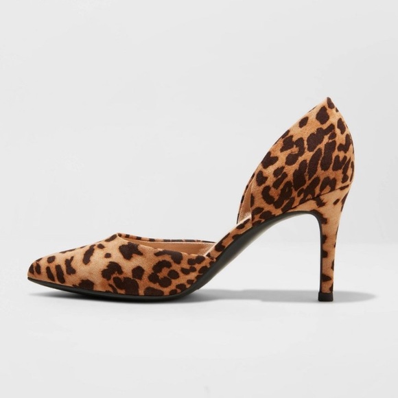 NWT A New Day Lacey D’orsay Leopard Print Heels - Picture 2 of 3